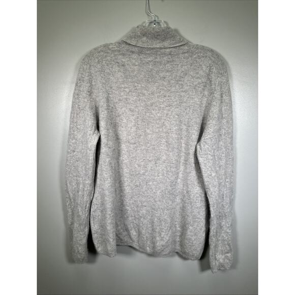 Charter Club Luxury‎ 100% Cashmere Turtleneck Sweater Womens XL Gray Heather - Picture 2 of 7
